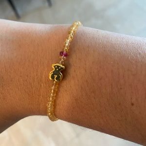 TOUS Super Micro Citrine and Pink Quartz Bracelet